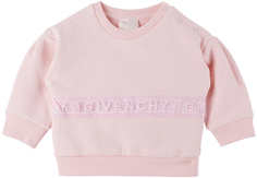 Детская розовая толстовка со вставками Givenchy