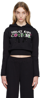 Худи с черными розами Versace Jeans Couture
