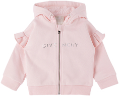 Детское розовое худи с принтом Givenchy