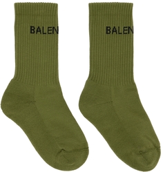 Зеленые носки для тенниса Balenciaga