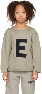 Детский бежевый свитер Big E Essentials