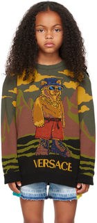 Детский многоцветный свитер Hiking Boss Versace