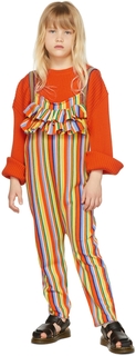 Детский разноцветный шерстяной комбинезон в полоску M’A Kids