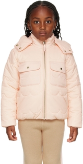 Детская розовая стеганая куртка Chloé Chloe