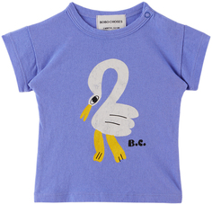 Голубая футболка с принтом «пеликан» Bobo Choses