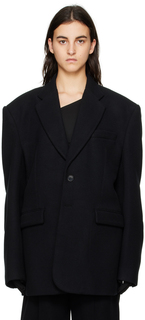 Черный приталенный пиджак VETEMENTS