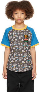 Детская серая футболка Milo Junk Food для малышей BAPE
