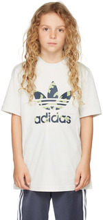 Детская футболка Off-White с рисунком adidas Kids
