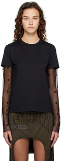 Черная футболка с длинным рукавом 4G Givenchy