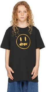 Эксклюзивная детская футболка SSENSE с черным талисманом drew house
