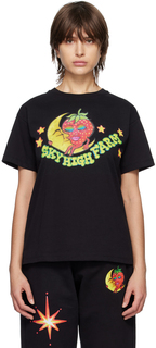 Черная футболка с рисунком Sky High Farm Workwear