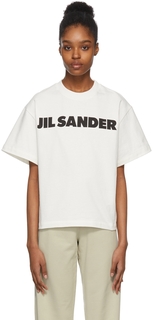 Off-White футболка с логотипом Jil Sander