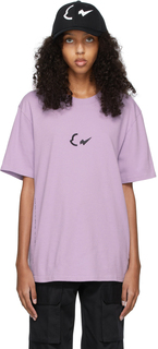 7 Фиолетовая футболка с логотипом Moncler FRGMT Hiroshi Fujiwara Moncler Genius