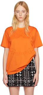 Оранжевая футболка Carrick Burberry