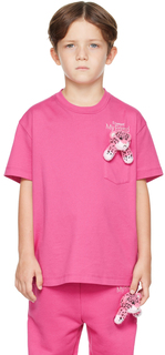 Эксклюзивная детская розовая футболка SSENSE с моим другом Doublet