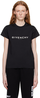 Черная футболка с выворотом Givenchy