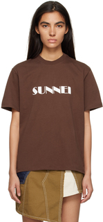 Эксклюзивная коричневая футболка SSENSE SUNNEI