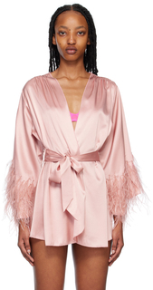 Розовый халат с рукавами ангела Fleur du Mal