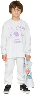 Детская серая вафельная футболка Rocket Luckytry