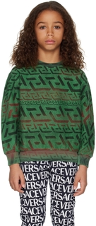 Детский зеленый свитер \La Greca\&quot;&quot; Versace
