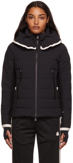 Черная куртка из ламуры Moncler Grenoble