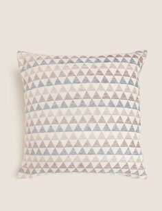 Подушка из синели с геометрическим рисунком Marks &amp; Spencer