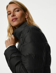 Пуховик Feather &amp; Down Stormwear Marks &amp; Spencer, черный