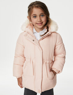 Парка Stormwear с капюшоном (2–8 лет) Marks &amp; Spencer, розовый