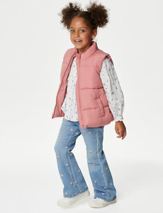 Утепленный жилет Stormwear (2–8 лет) Marks &amp; Spencer, розовый