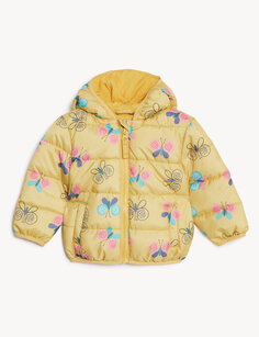 Куртка-бабочка с капюшоном (0–3 года) Marks &amp; Spencer, желтый микс