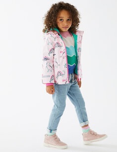 Пальто рыбака-динозавра 3-в-1 Stormwear (2–7 лет) Marks &amp; Spencer, розовый микс
