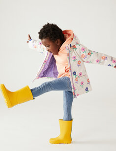 Рыбацкое пальто 3-в-1 Stormwear с цветочным принтом (2–8 лет) Marks &amp; Spencer