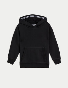 Пуловеры с капюшоном из хлопка (2–7 лет) Marks &amp; Spencer, черный