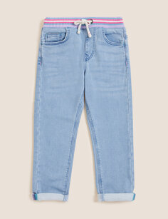 Обычные джинсы с высоким содержанием хлопка (2–7 лет) Marks &amp; Spencer