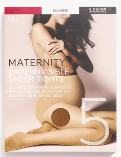Невидимые колготки для беременных плотностью 5 ден Marks &amp; Spencer, насыщенный янтарный