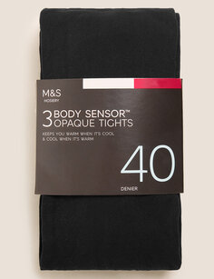 Колготки Body Sensor плотностью 40 ден, 3 шт. Marks &amp; Spencer, черный