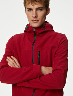 Куртка Softshell с капюшоном и Stormwear Marks &amp; Spencer, красный