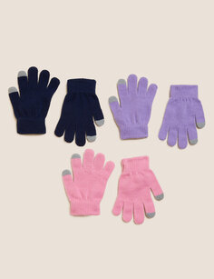Детские перчатки 3 шт. Marks &amp; Spencer