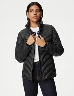 Пуховик Feather &amp; Down Packaway Marks &amp; Spencer, черный