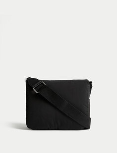 Мягкая сумка через плечо Marks &amp; Spencer, черный