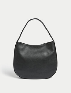 Кожаная сумка через плечо Marks &amp; Spencer, черный