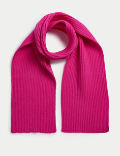 Детский однотонный шарф (1–13 лет) Marks &amp; Spencer, ярко-розовый