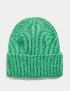 Ребристая шапка-бини Marks &amp; Spencer, зеленый