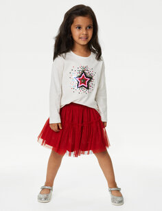 Блестящая юбка-пачка (2–7 лет) Marks &amp; Spencer
