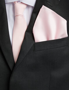 Тонкий комплект с галстуком и нагрудным платком Marks &amp; Spencer, светло-розовый