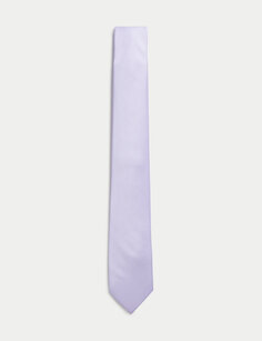 Набор галстука с цветочным принтом, нагрудного платка и булавок Marks &amp; Spencer, сирень