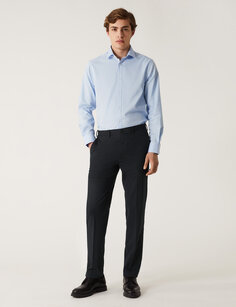 Эластичные брюки узкого кроя с плоской передней частью Marks &amp; Spencer