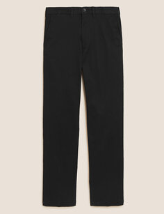 Большие и высокие брюки чинос стандартного кроя Heritage Marks &amp; Spencer, черный