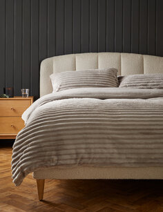 Комплект постельного белья из ребристого флиса Marks &amp; Spencer, серый