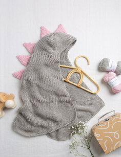 Набор для вязания одеяла с капюшоном динозавра Wool Couture